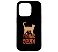 Amoureux des Chats Feeling Good I'm Feline Good Cat Lover Cat Person Coque pour iPhone 15 Pro