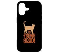 Amoureux des Chats Feeling Good I'm Feline Good Cat Lover Cat Person Coque pour iPhone 17