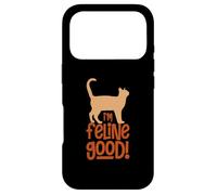 Amoureux des Chats Feeling Good I'm Feline Good Cat Lover Cat Person Coque pour iPhone 17 Pro
