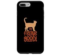 Amoureux des Chats Feeling Good I'm Feline Good Cat Lover Cat Person Coque pour iPhone 7 Plus/8 Plus