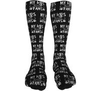 Amoureux Des Chats, Mes Enfants Ont Des Pattes Chaussette En Tricot Maison Thermique Décontractées Sport Socks Business Casual Chaussettes De Randonnée Hiver Pour Cadeau, Noël, Halloween, 40Cm