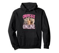 Amoureux des Chats Propriétaire de Chat en Ligne Chronique Sweat à Capuche