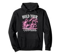 Amoureux des Chevaux - Hold Your Horses Funny Equestrian Sweat à Capuche