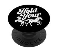 Amoureux des Chevaux Tenir Vos Chevaux PopSockets PopGrip Adhésif
