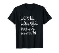 Amoureux des Chiens Aimez, riez, promenez-Vous, remuez T-Shirt