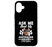Amoureux des chiens Amateur de chiens Ask Me Pet Lover Australian Kelpie Coque pour iPhone 16 Plus