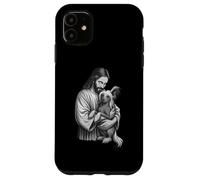 Amoureux des Chiens Chinois à crête et Jésus Coque pour iPhone 11