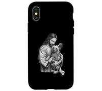 Amoureux des Chiens Chinois à crête et Jésus Coque pour iPhone X/XS