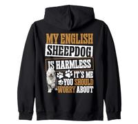 Amoureux des Chiens de Berger Anglais sans Danger pour Les Amoureux des Animaux de Compagnie Sweat à Capuche