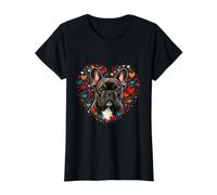 Amoureux des Chiens de Coeurs de Bouledogue français T-Shirt Graphique avec Valeur