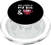 Amoureux des Chiens, J'Ai Besoin d'un Chien et de café PopSockets PopGrip pour MagSafe