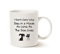 Amoureux Des Chiens, Peu M'Importe Qui Meurt Dans Un Film, Du Moment Que Le Chien Est En Vie ! Tasse À Café Drôle Tasse Céramique Tasses Pour Homme Chocolat Chaud Femme 330Ml