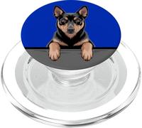 Amoureux des Chiots Australian Kelpie Funny Peeking Pocket PopSockets PopGrip pour MagSafe