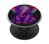 Amoureux des éléphants et Animaux Sauvages Zookeeper PopSockets PopGrip Adhésif