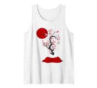 Amoureux Des Fleurs Rouges Du Cerisier Japonais Débardeur