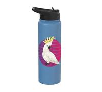 Amoureux des oiseaux de perroquet cacatoès doux des Moluques Stainless Steel Insulated Water Bottle