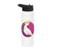Amoureux des oiseaux de perroquet cacatoès doux des Moluques Stainless Steel Insulated Water Bottle