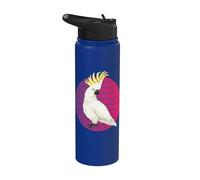 Amoureux des oiseaux de perroquet cacatoès doux des Moluques Stainless Steel Insulated Water Bottle