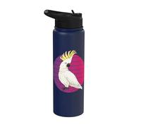 Amoureux des oiseaux de perroquet cacatoès doux des Moluques Stainless Steel Insulated Water Bottle