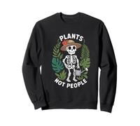 Amoureux des Plantes Squelette Plantes Pas Les Gens Sweatshirt