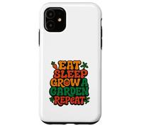 Amoureux des plantes urbaines audacieuses - Mangez, dormez, cultivez une répétition de jardin Coque pour iPhone 11