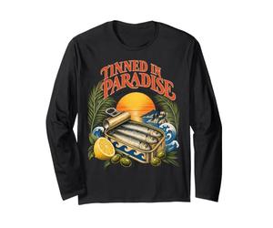 Amoureux des Sardines en Paradis Design Tropical Manche Longue