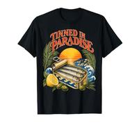 Amoureux des Sardines en Paradis Design Tropical T-Shirt Graphique avec Valeur
