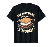 Amoureux des Smores, je suis juste là pour les S'mores ! Feu de camp S'more T-Shirt