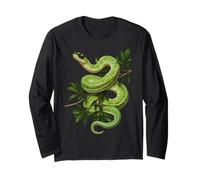 Amoureux Drôles De Python d'arbre Vert, Serpents, Reptiles Manche Longue