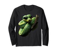 Amoureux Drôles De Python d'arbre Vert, Serpents, Reptiles Manche Longue