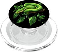 Amoureux Drôles De Python d'arbre Vert, Serpents, Reptiles PopSockets PopGrip pour MagSafe