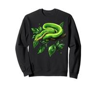 Amoureux Drôles De Python d'arbre Vert, Serpents, Reptiles Sweatshirt