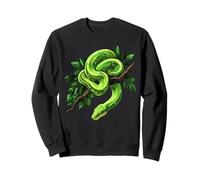 Amoureux Drôles De Python d'arbre Vert, Serpents, Reptiles Sweatshirt