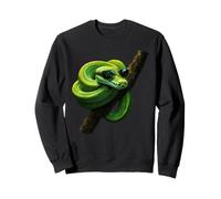 Amoureux Drôles De Python d'arbre Vert, Serpents, Reptiles Sweatshirt
