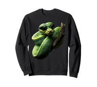 Amoureux Drôles De Python d'arbre Vert, Serpents, Reptiles Sweatshirt