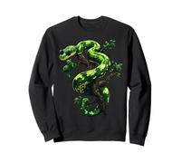 Amoureux Drôles De Python d'arbre Vert, Serpents, Reptiles Sweatshirt