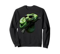 Amoureux Drôles De Python d'arbre Vert, Serpents, Reptiles Sweatshirt