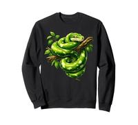 Amoureux Drôles De Python d'arbre Vert, Serpents, Reptiles Sweatshirt