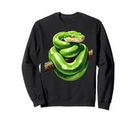 Amoureux Drôles De Python d'arbre Vert, Serpents, Reptiles Sweatshirt