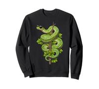 Amoureux Drôles De Python d'arbre Vert, Serpents, Reptiles Sweatshirt