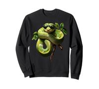 Amoureux Drôles De Python d'arbre Vert, Serpents, Reptiles Sweatshirt