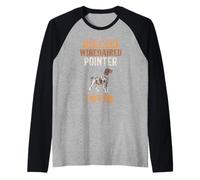 Amoureux du Braque Allemand À Poil Dur Chien Chiot Manche Raglan