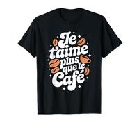 Amoureux du Café Déclaration d'amour Humour Saint Valentin T-Shirt