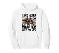 Amoureux du Livre Berger Allemand Maman Chapitre avec Mon Chien Sweat à Capuche