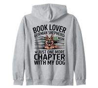 Amoureux du Livre Berger Allemand Maman Chapitre avec Mon Chien Sweat à Capuche