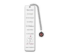 Amoureux-Hommes Marque-Page Anniversaire Noël Saint-Valentin Fiançailles Cadeaux D'anniversaire Mariage De Honey Sweetheart Darling Apprécier Cadeau Ami Souvenir Spécial Amour Familial Pour Toujours