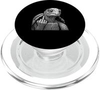 Amoureux Sarcastique de Tortue Doigt d'honneur PopSockets PopGrip pour MagSafe