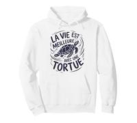 Amoureux Tortue Humour Phrase Vie Meilleure avec Une Tortue Sweat à Capuche
