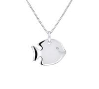 Amours, Bisous & Calins - Pendentif Enfant POISSON - Argent 925-100% Anallergique - Convient pour Enfants de 2 à 12 ans - Bijou Enfant