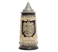 Amoy-Art Choppe de Biere Allemande Beer Stein Mug Aigle Oktoberfest Viking Tankard pour Anniversaire Cadeau Homme Père Mari 0.8 Liter